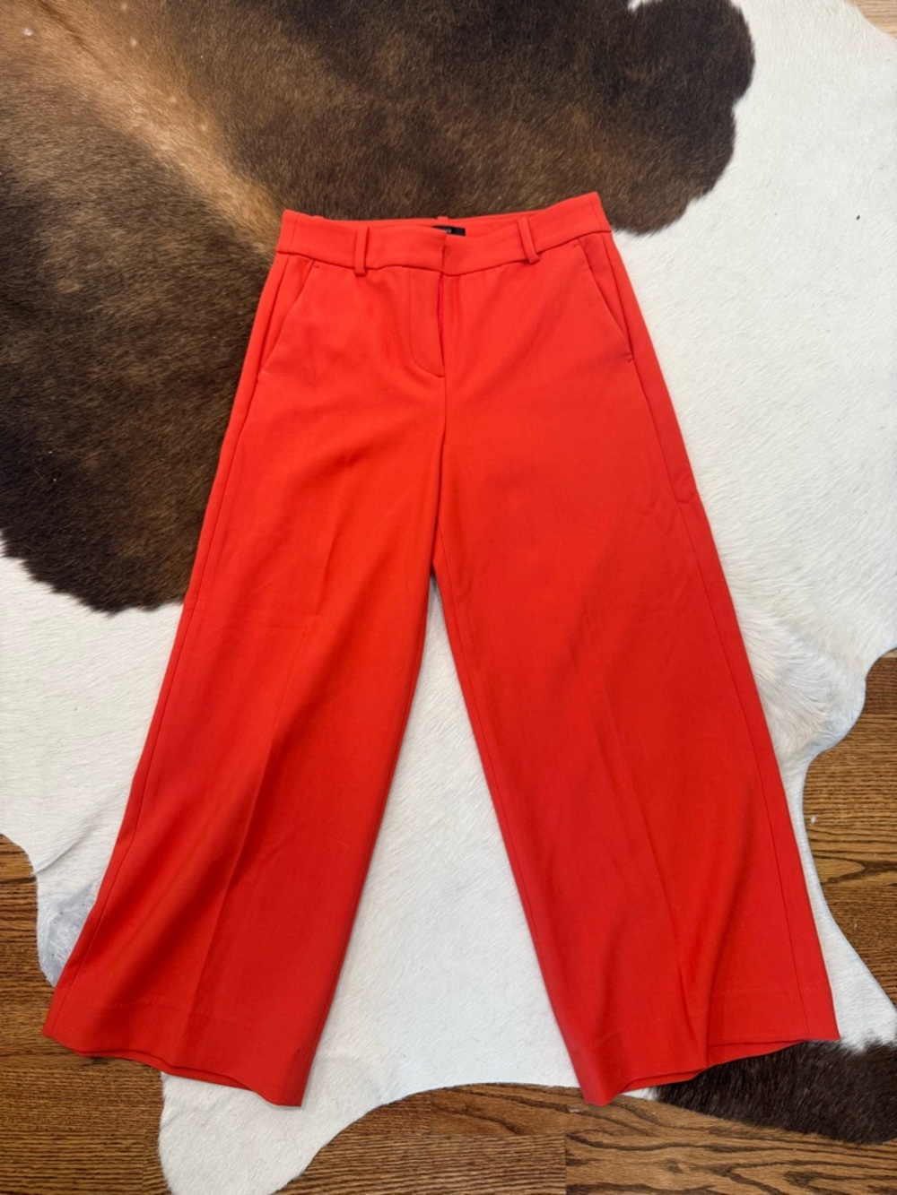 J.Crew Women's Wide Leg Crop Pants - orange